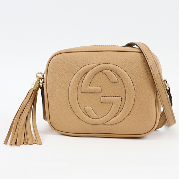 Gucci Soho Leather Small Disco Bag Pink Beige - Picture 1 of 5